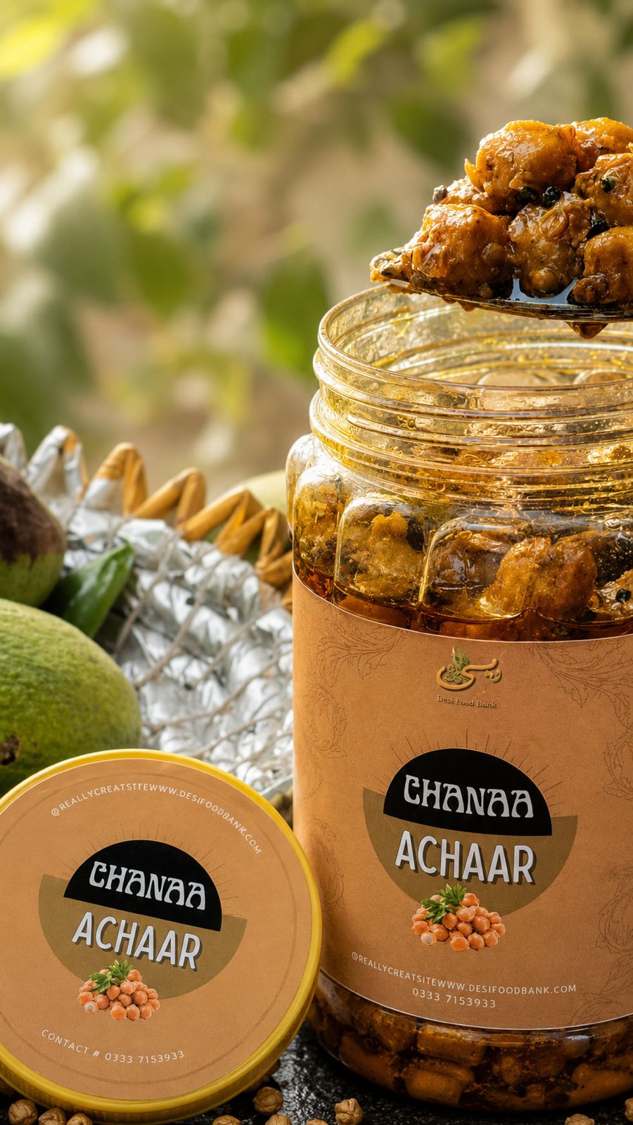 Chanaa Achaar (Chickpea Pickle) | Traditional Desi Style, 500g & 1kg | Desi Food Bank