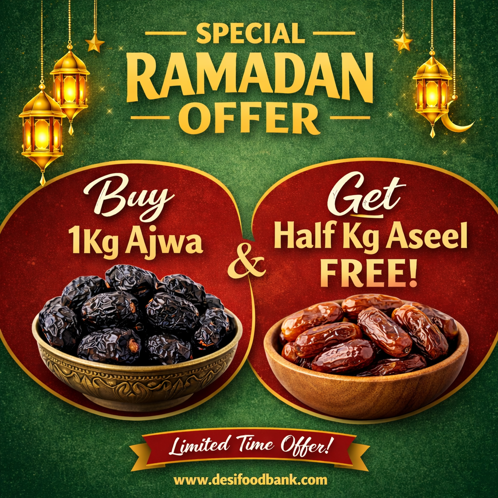Ramadan Special Dates Offer – Buy 1kg Ajwa & Get 500gram Aseel FREE