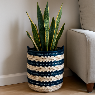 Handcrafted Basket - Perfect for Any Space | Made in Pakistan (Sindh)