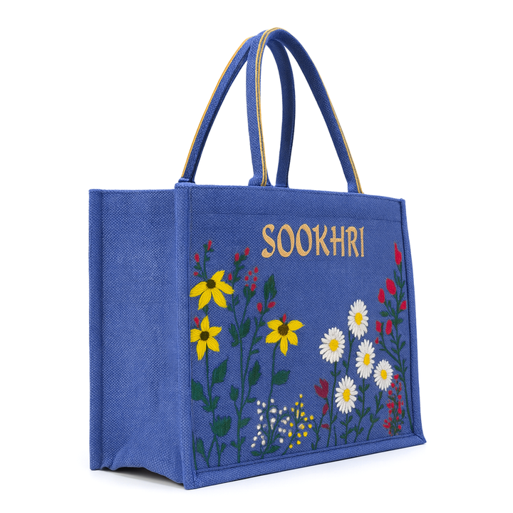 Original Sookhri Embroidered Handbags – Handcrafted Elegance from Sindh | Blue