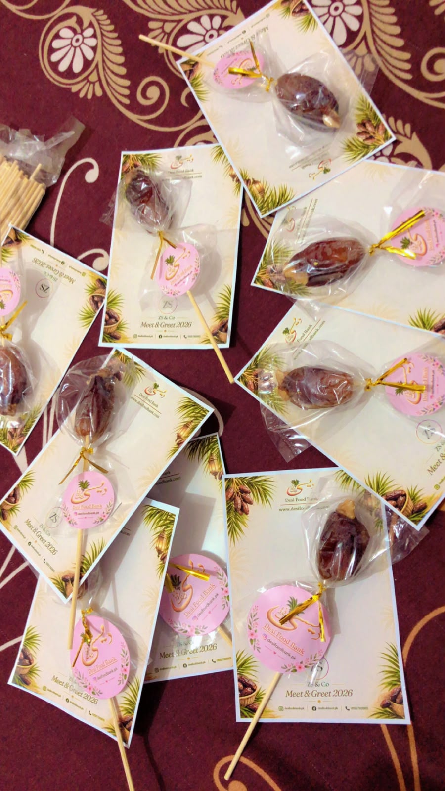 Personalized Stuffed Dates Favors | Custom Date Lollipops | Wedding & Event Favors | Pinteresty Date Gifts | Mehndi, Nikkah & Baby Shower