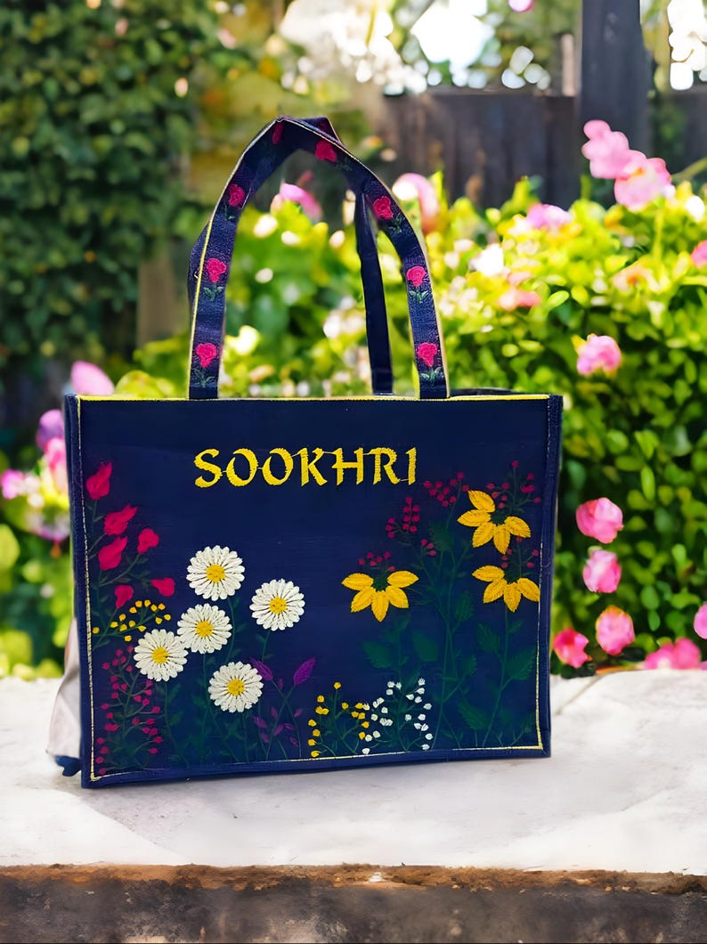 Original Sookhri Embroidered Handbags – Handcrafted Elegance from Sindh | Blue