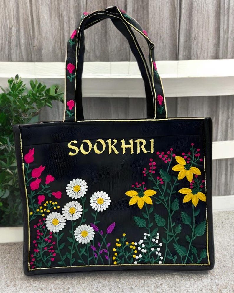 Original Sookhri Embroidered Handbags – Handcrafted Elegance from Sindh | Black