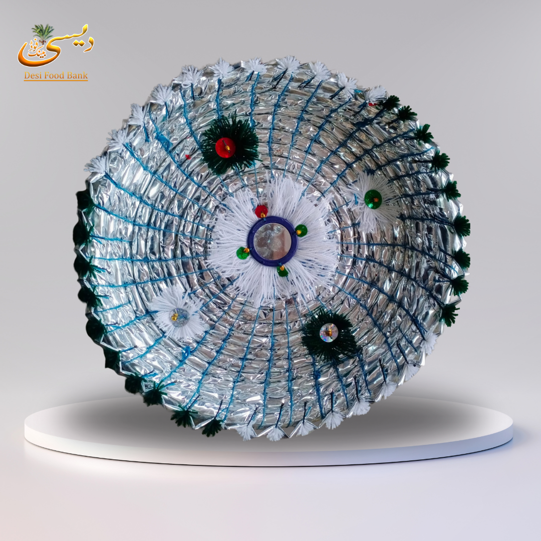 Handcrafted Decorative Plate with Mirror Work | Made in Pakistan (Sindh)