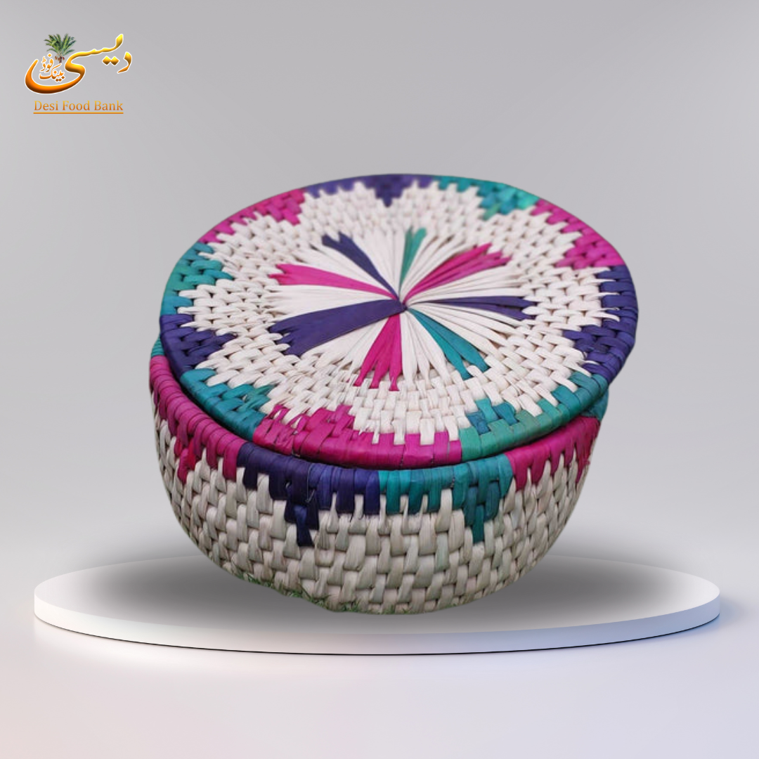 Traditional Handwoven Basket, A Cultural Treasure | Made in Pakistan (Sindh)