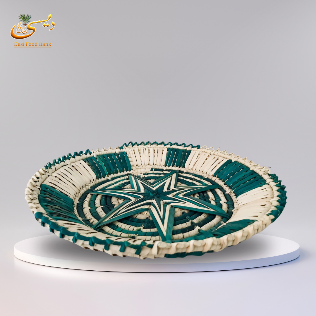 Decorative Star-Shaped Palm Leaf Platter | Handcrafted Palm Leaf Star Platter for Serving